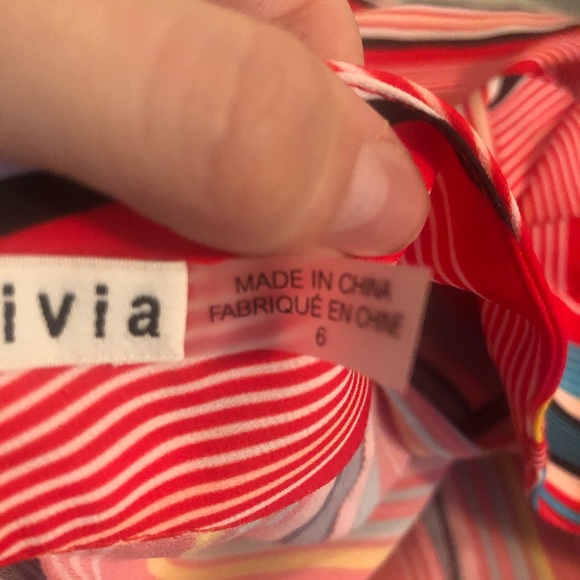 Alice + Olivia High Waist Flutter Stripe Shorts - Picture 5 of 6